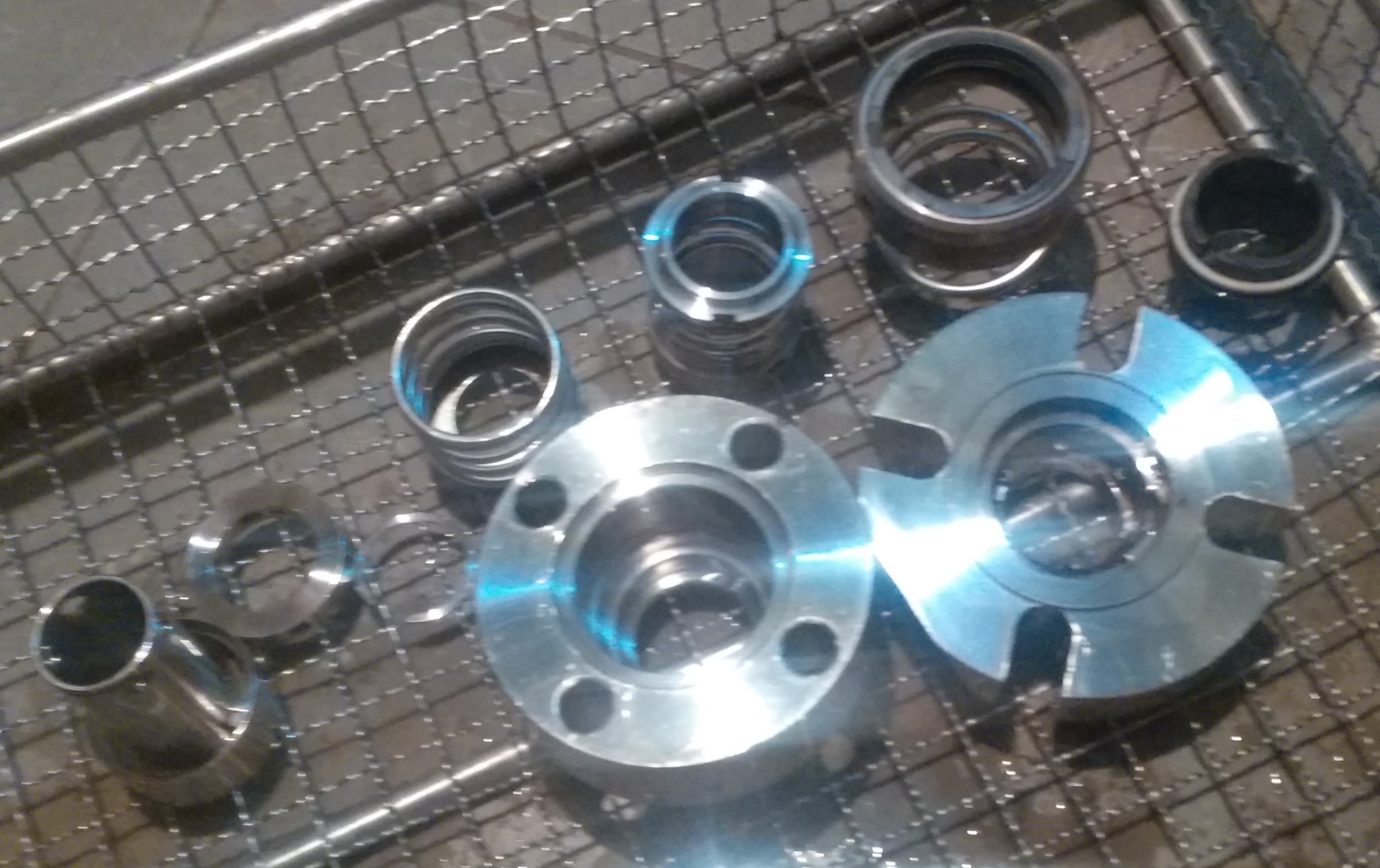 Ultrasonic cleaning and inspection